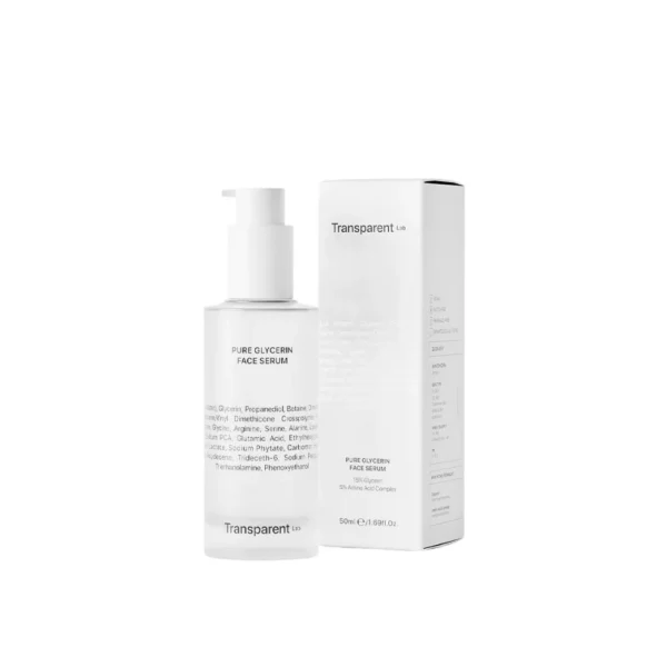 Transparent Lab Pure Glycerin Face Serum 50 ml Ser hidratant cu Glicerina si Complex de Aminoacizi