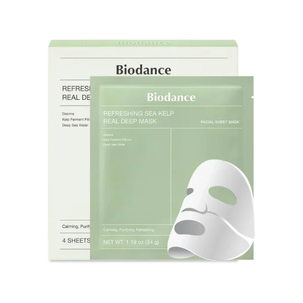 Masca cu alge marine, Refreshing Sea Kelp Real Deep Mask, 34g – Biodance