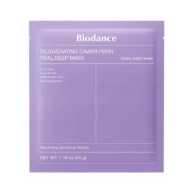 Masca cu PDRN si extract de caviar, Rejuvenating Caviar PDRN Real Deep Mask, 34g – Biodance
