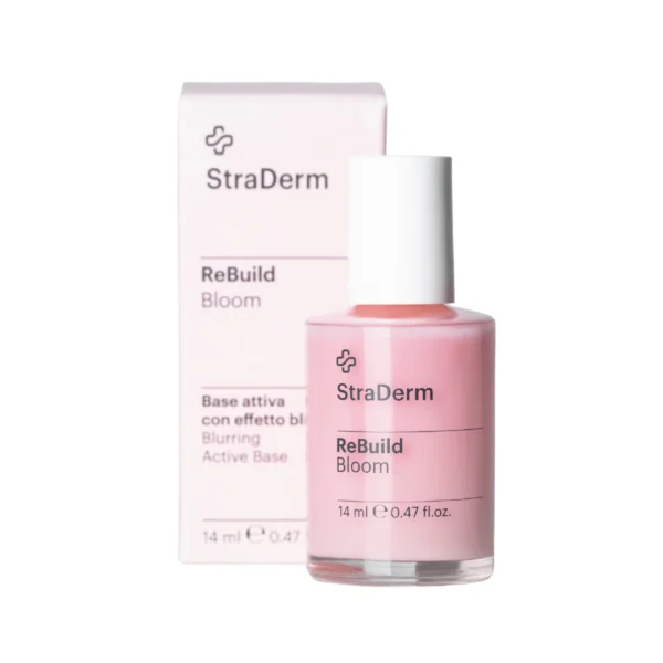 StraDerm ReBuild - Bloom, Bază Tratament pentru Unghii Fragile – Fortificare și Netezire Vizibilă, 14 ml
